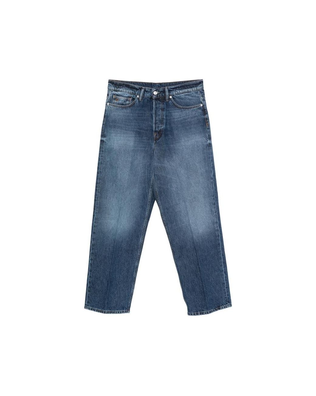 Nine:inthe:morning Blue Faded-Effect Jeans for men