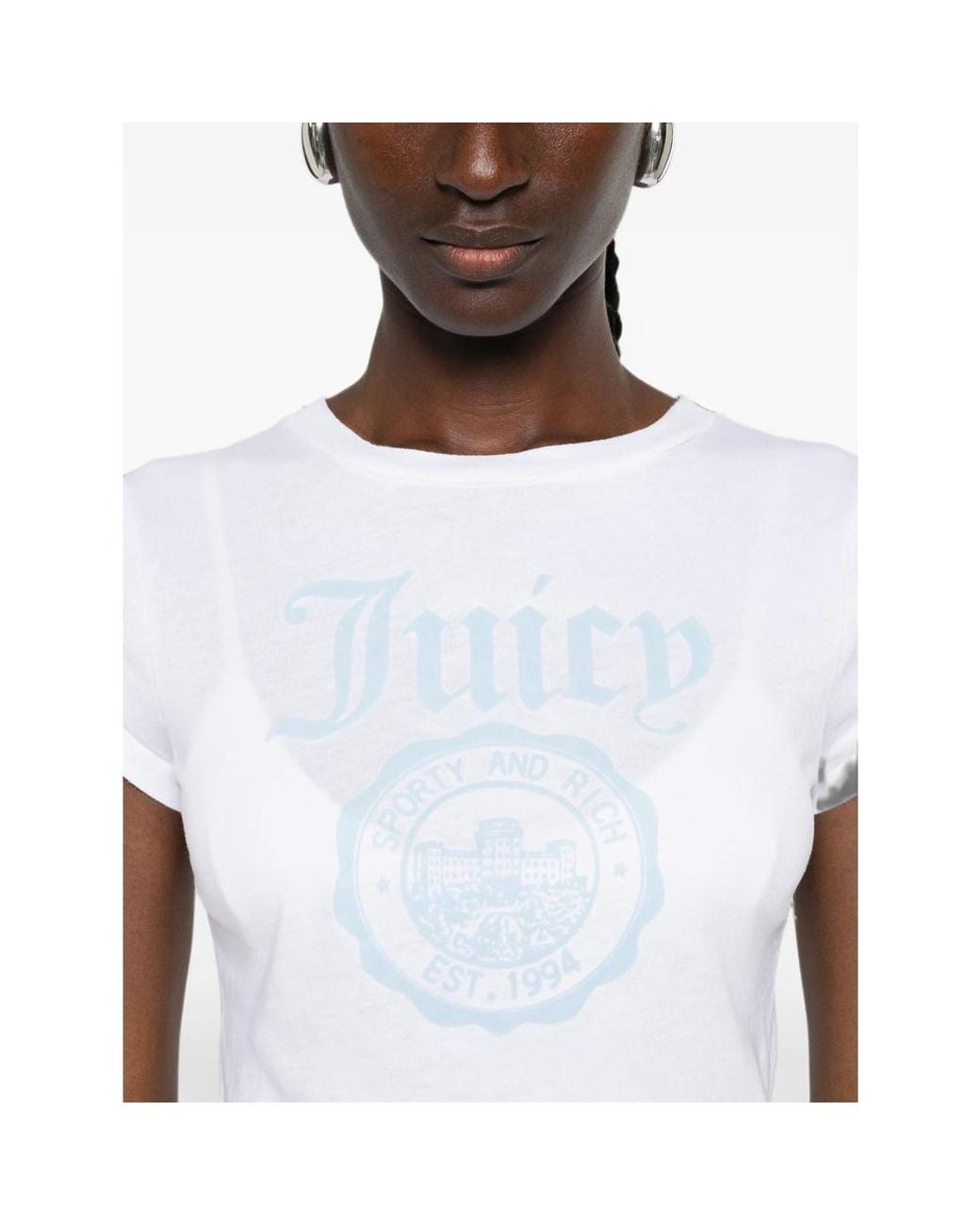 Sporty & Rich White Logo-Print T-Shirt