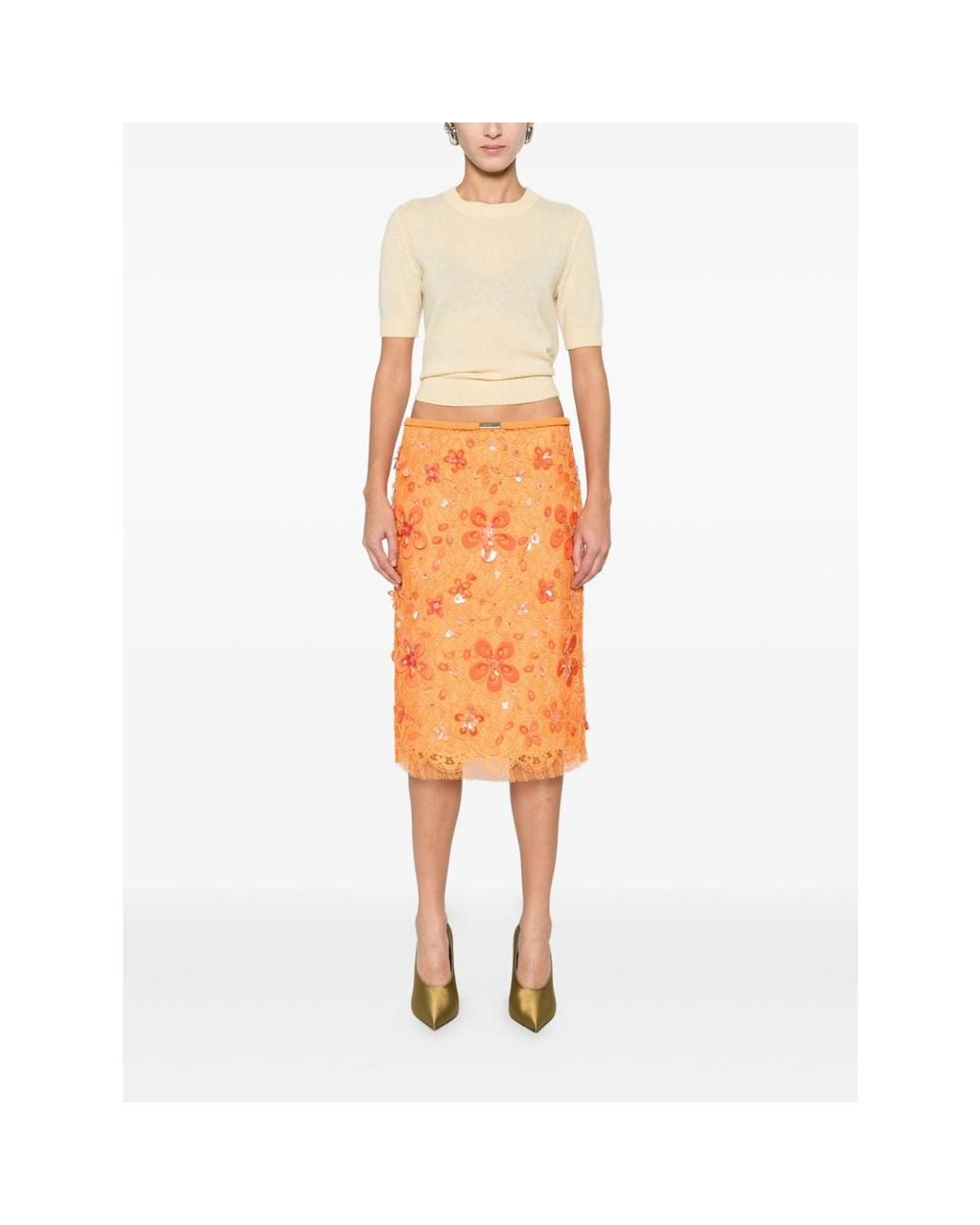 Gucci Orange Skirts
