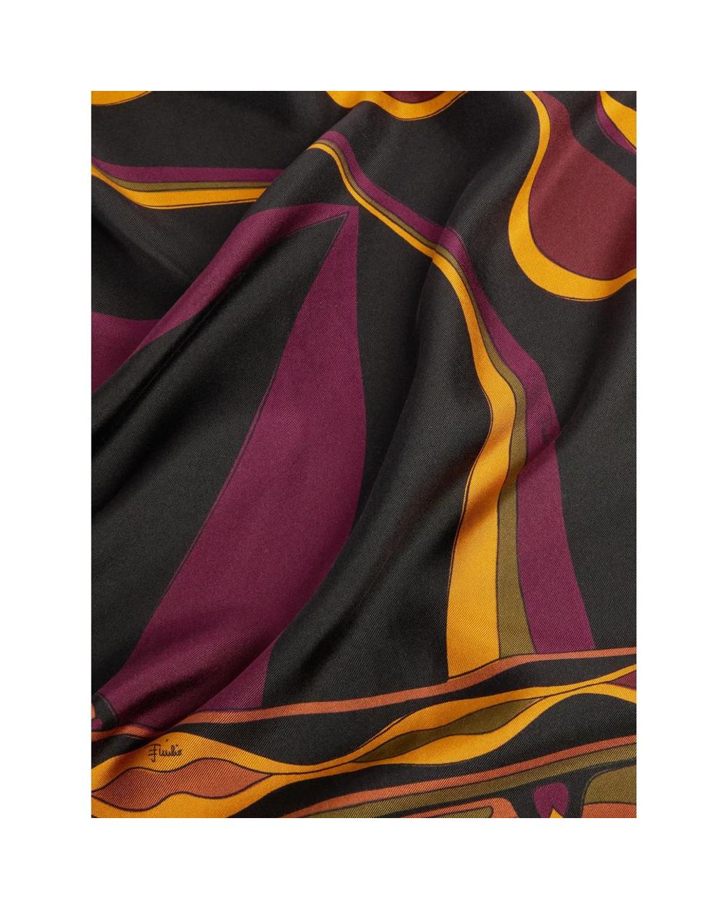 Emilio Pucci Brown Silk Scarves
