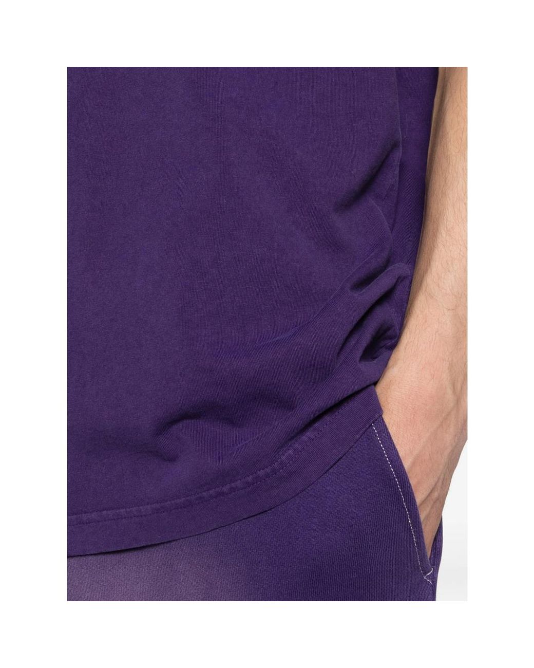 AWAKE NY Purple Chest-Pocket T-Shirt for men