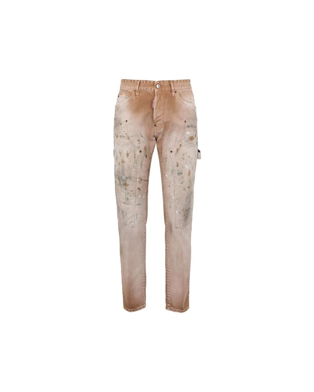 DSquared² Natural Mushroom Field Teddy Carpenter Jeans for men