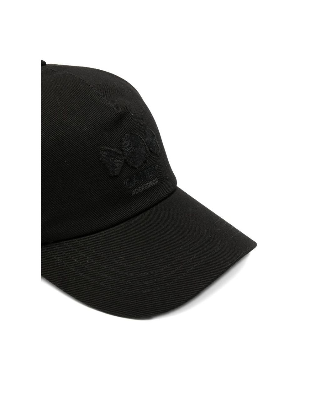 Adererror Black Logo-Embroidered Baseball Cap for men