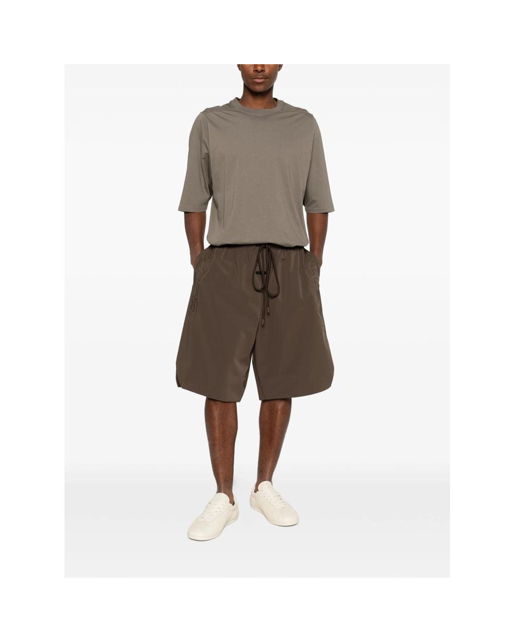 Fear Of God Brown Track Shorts for men