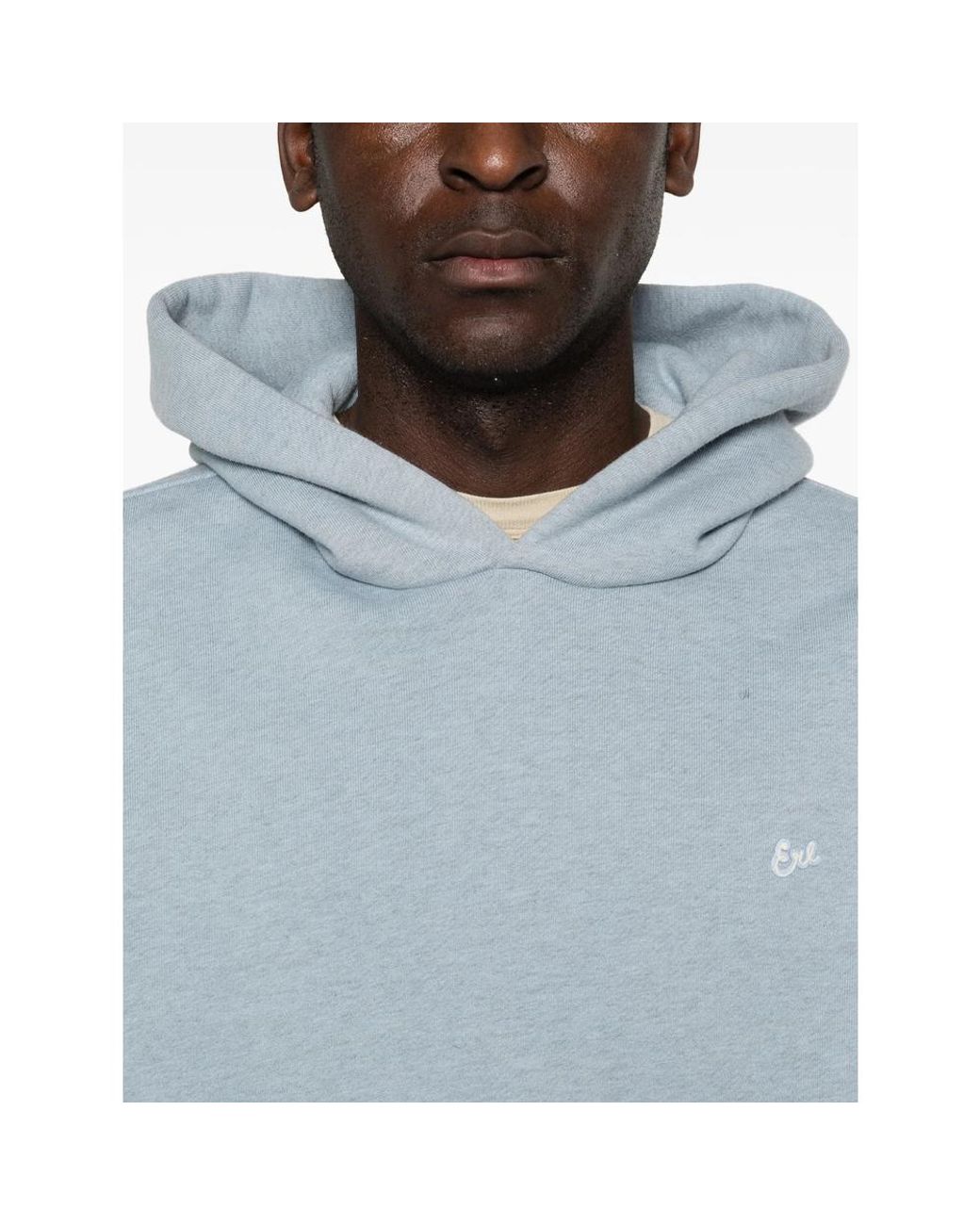 ERL Blue Heathered Hoodie for men