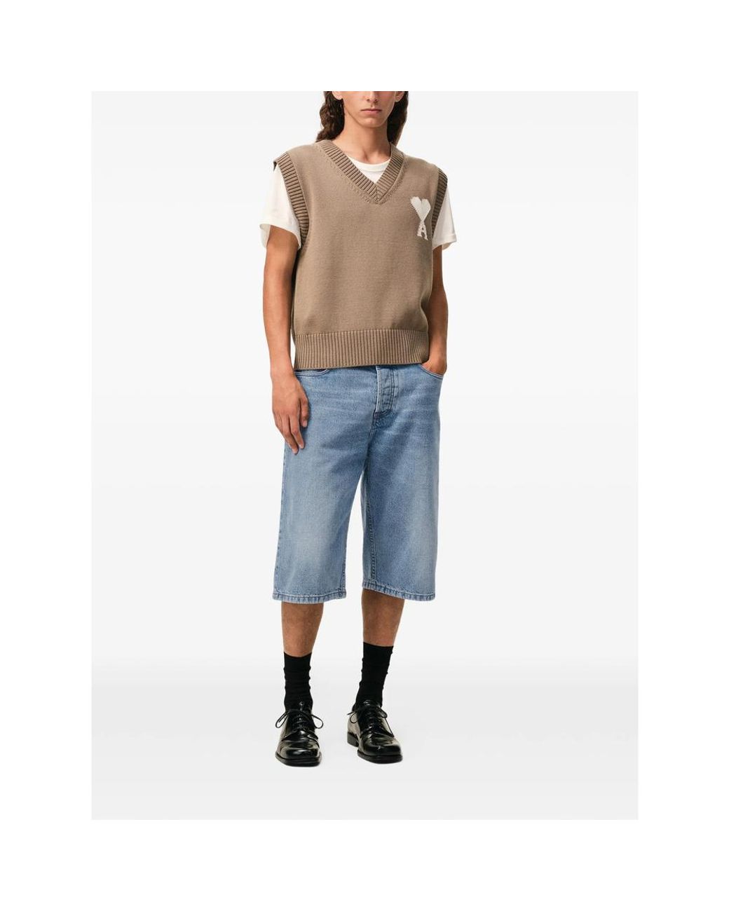 AMI Blue Shorts for men