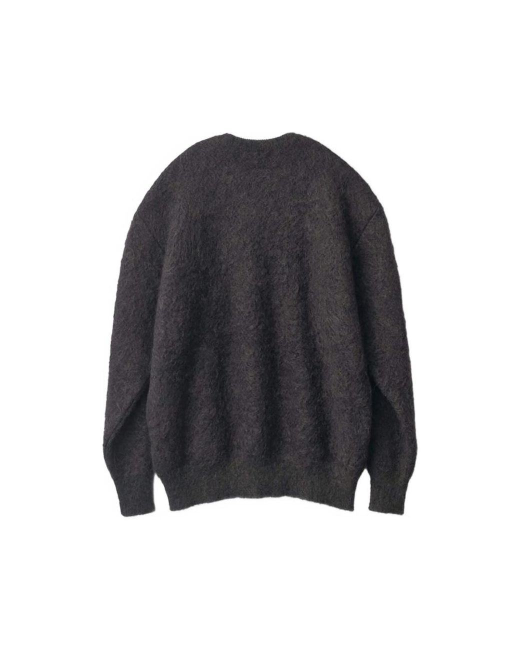 Ssstein Blue Jacquard-Knit Brushed Sweater for men