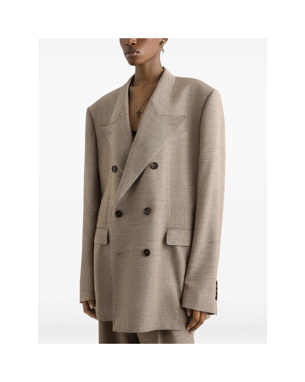 Dolce & Gabbana Natural Dolce & Gabbana Neutrals Jackets