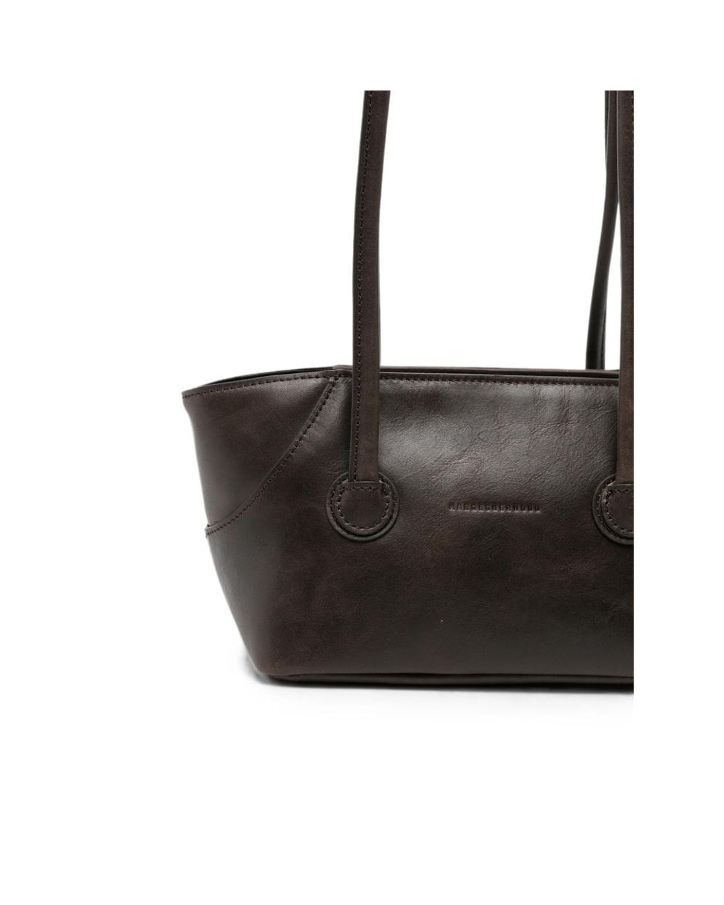 MARGE SHERWOOD Black Leather Crossbody Bag