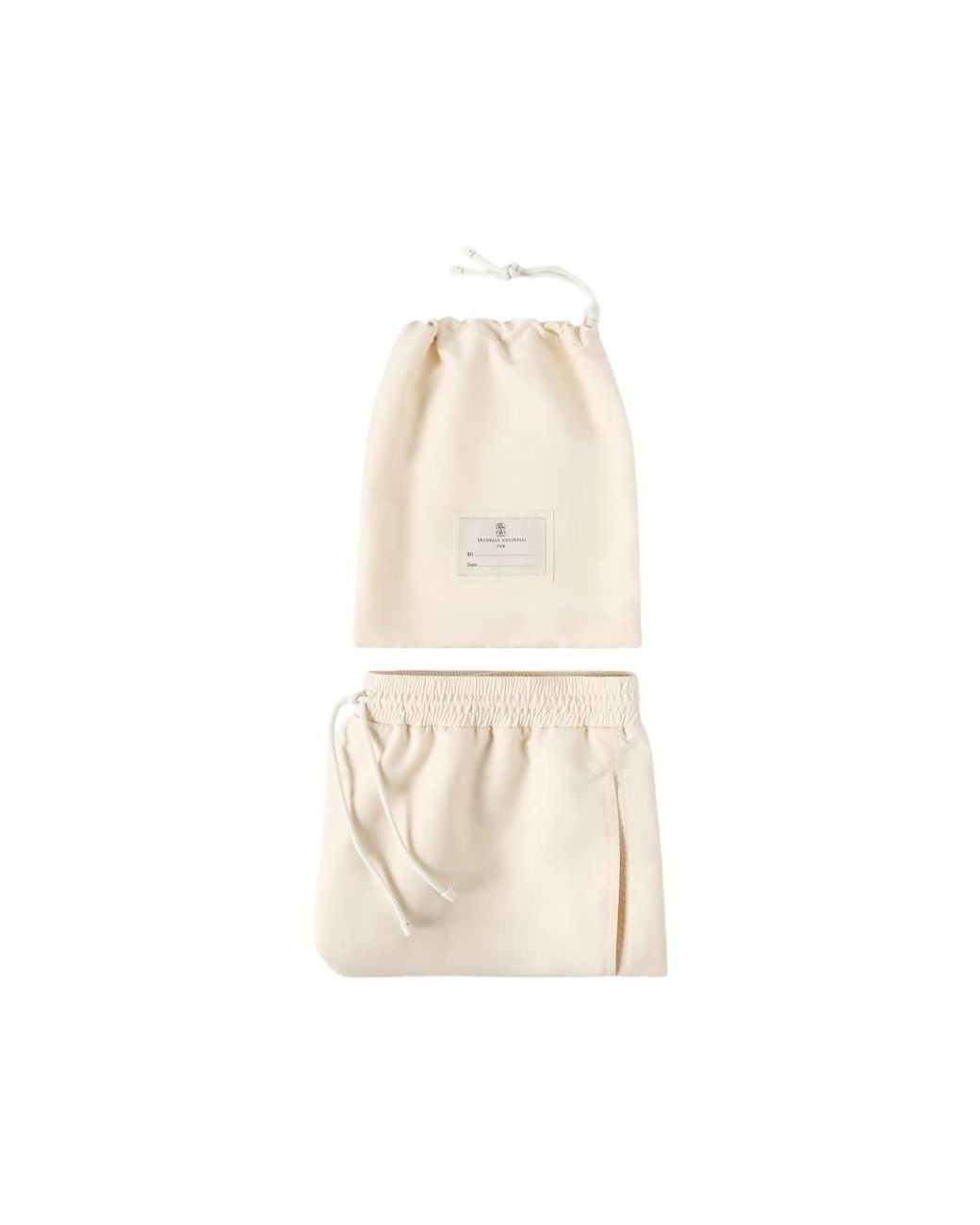 Brunello Cucinelli Natural Swim Shorts for men