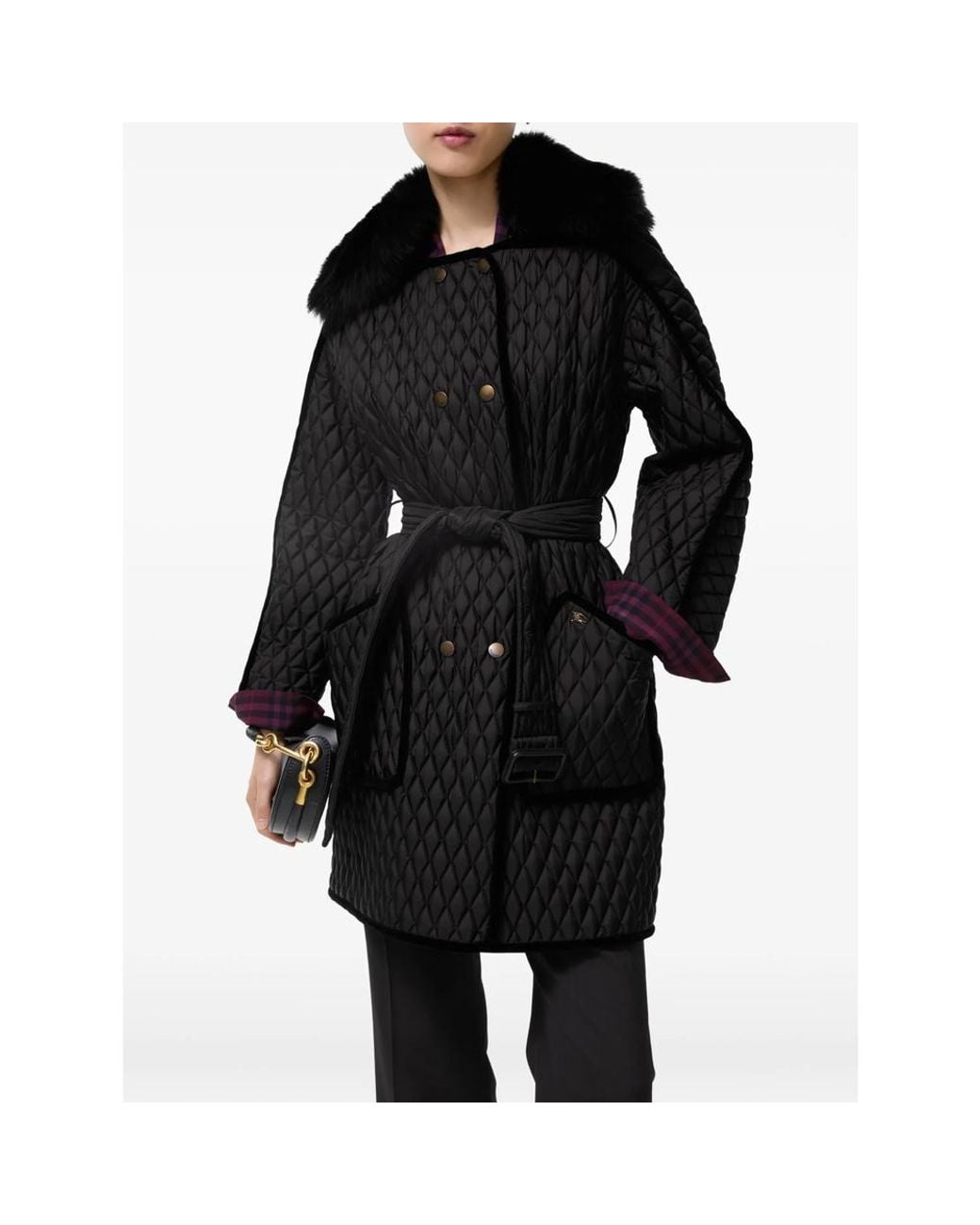 Burberry Black Floriston Trench Coat