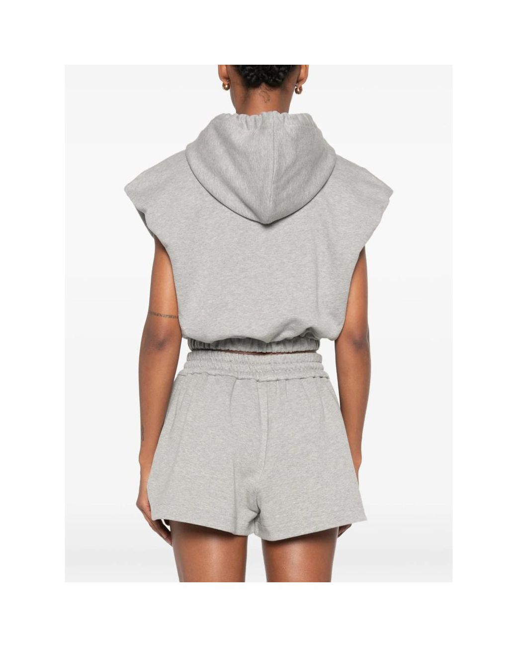 Fendi Gray Sleeveless Sweatshirt