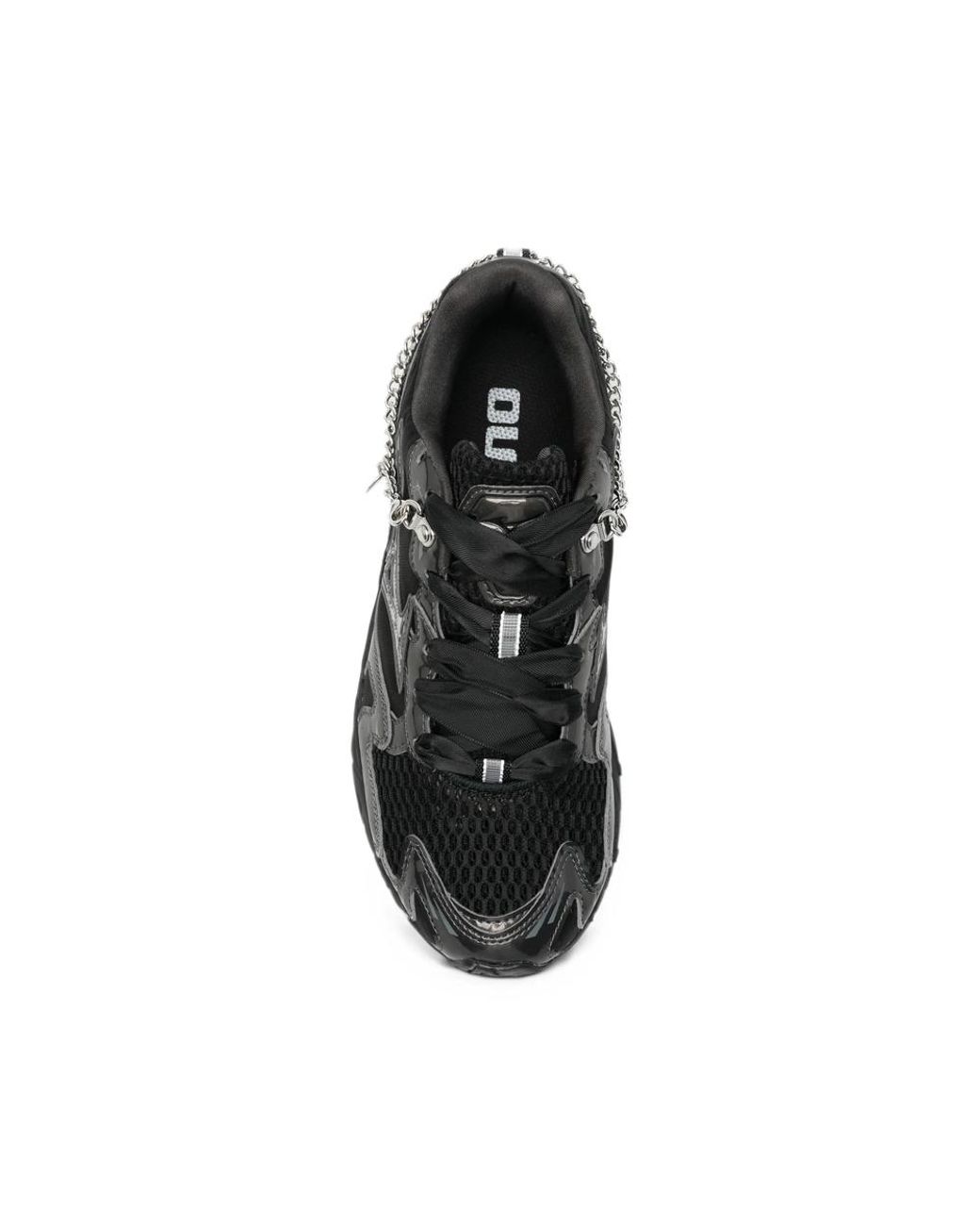 Mizuno Black Wave Rider 10 Chain-Embellished Mesh-Panel Sneakers for men