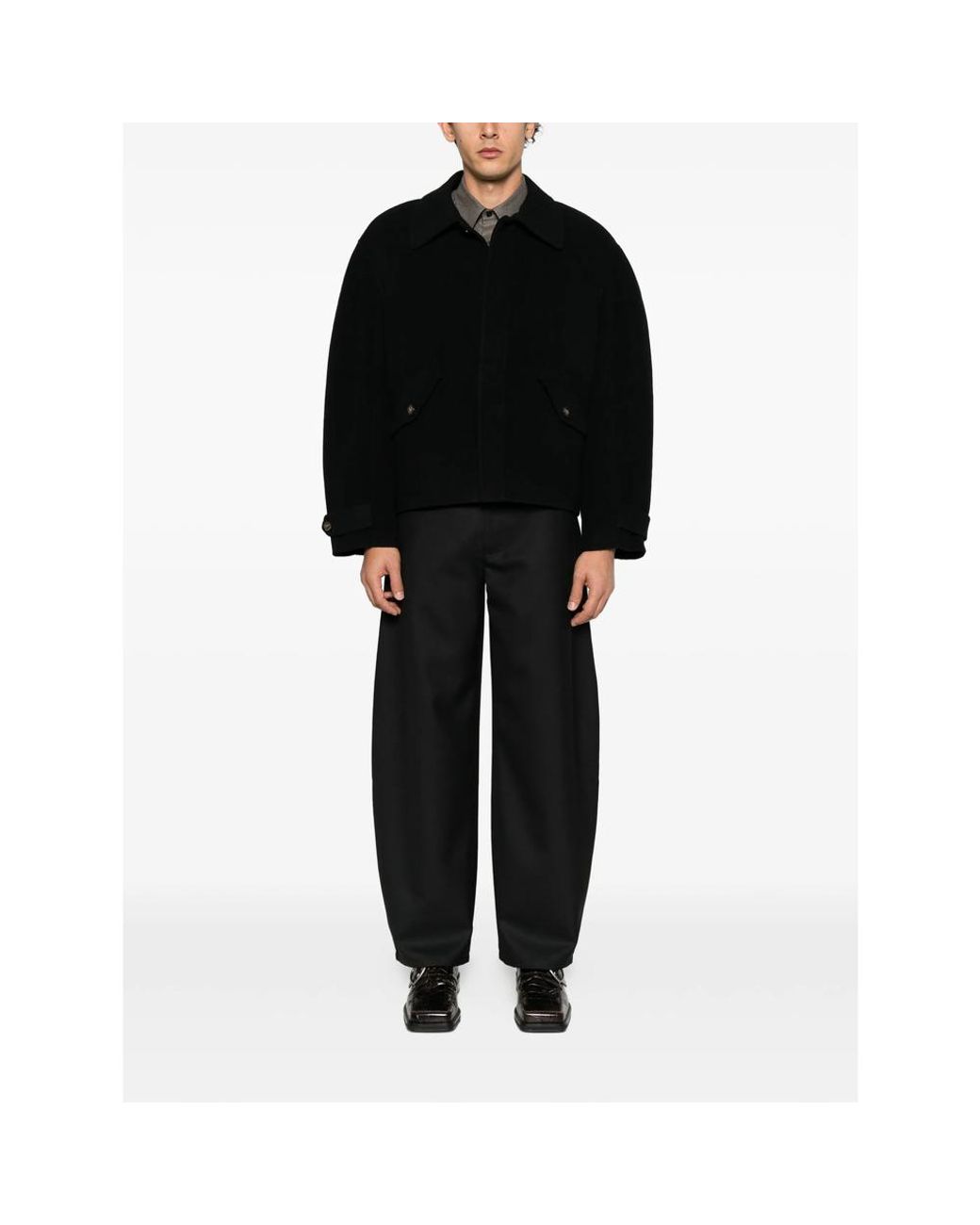 Séfr Black Wool Jacket for men
