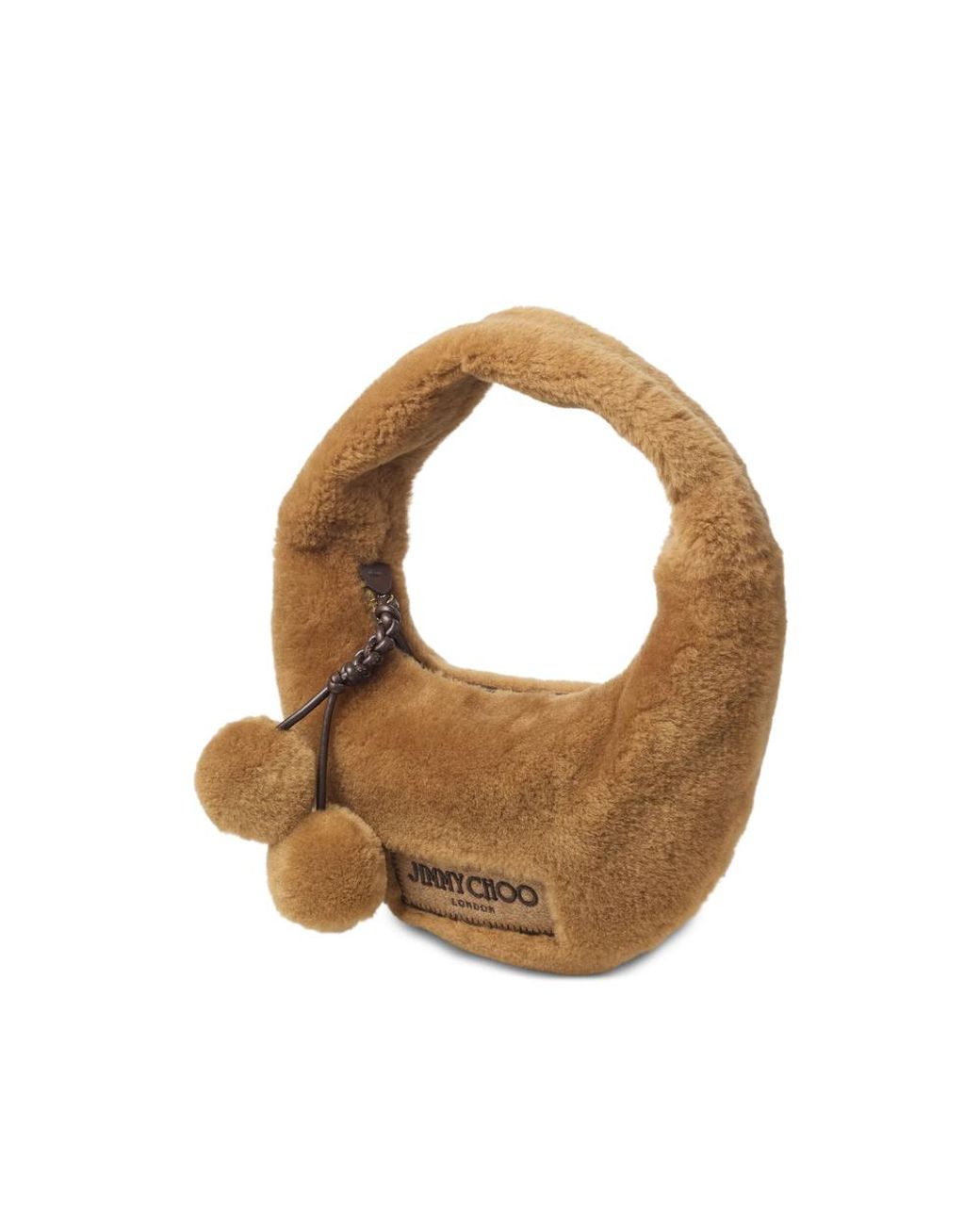 Jimmy Choo Brown Winter Shearling Shoulder Bag