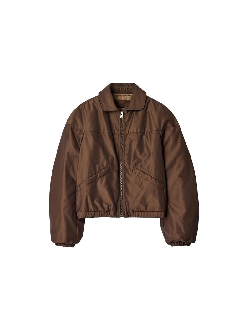 Lemaire Brown Quilted Blouson for men