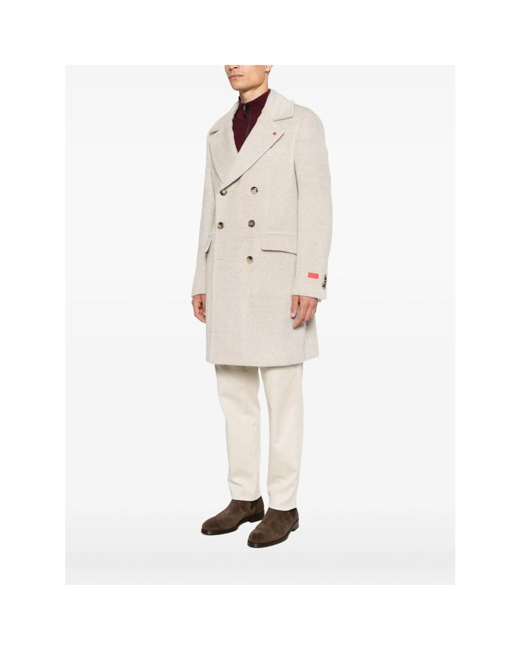 Isaia Natural Neutrals Coats for men