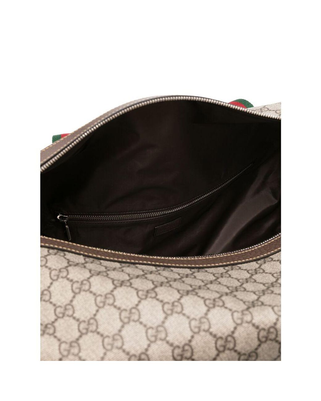 Gucci Gray Medium Web-Stripe Duffle Bag for men