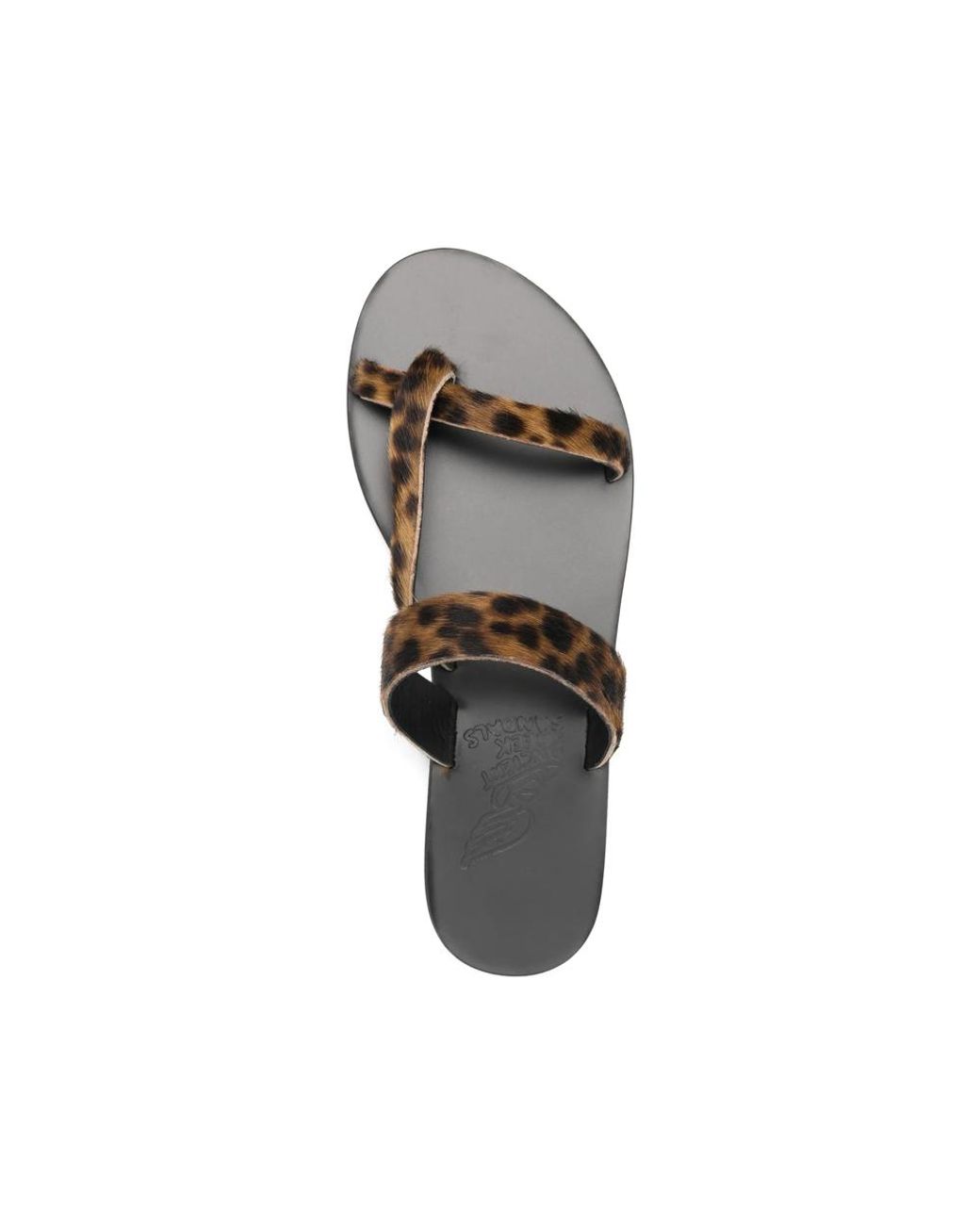 Ancient Greek Sandals Multicolor Lynx Strappy Toe Post Flat Sandals