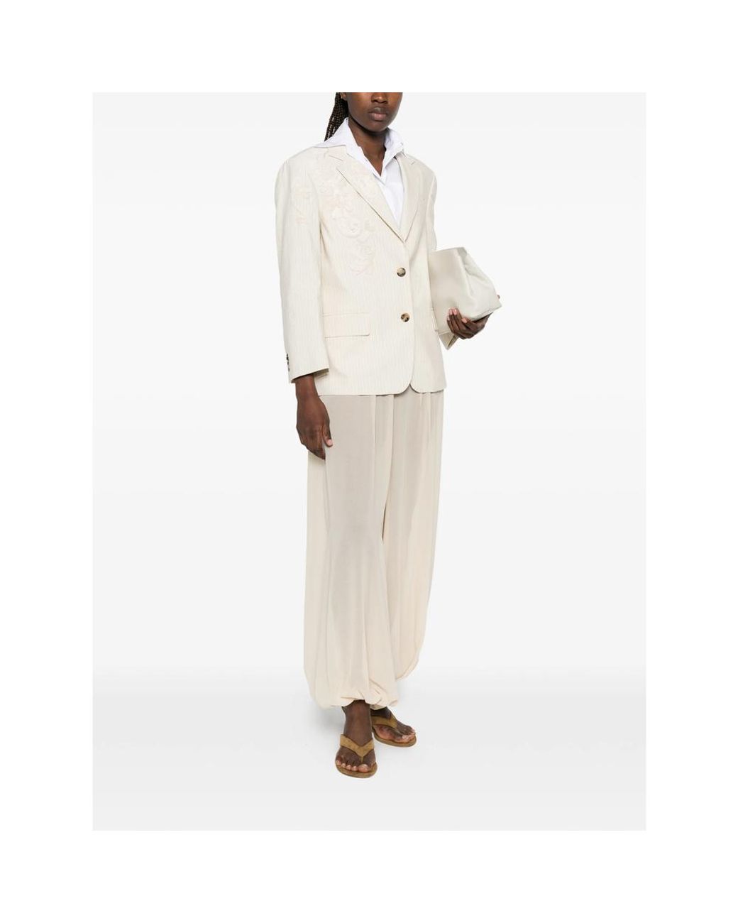 Dries Van Noten White Neutrals Jackets