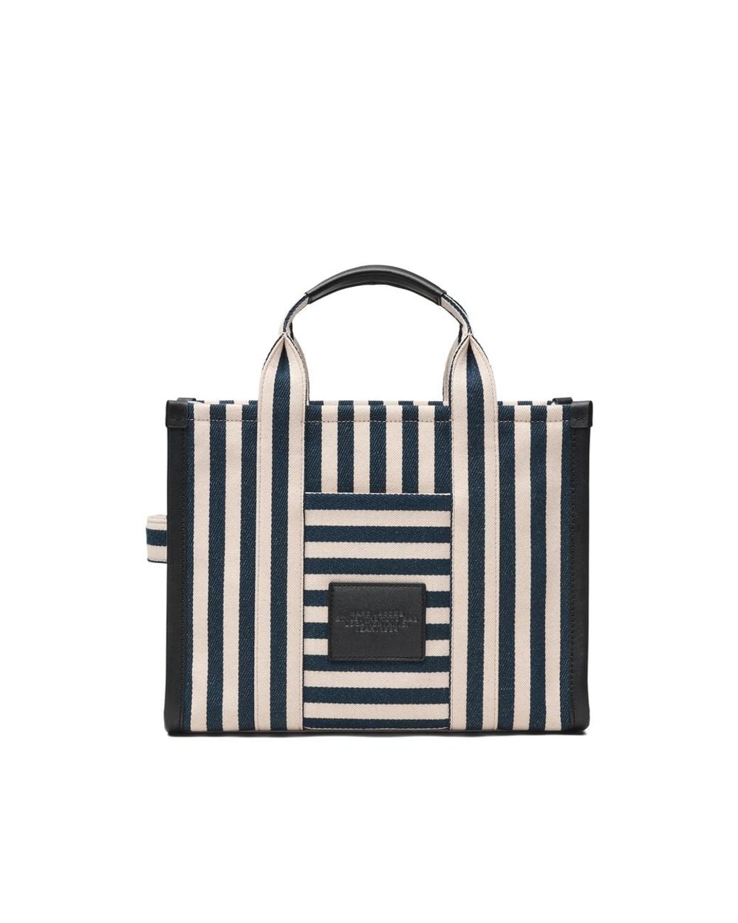 Marc Jacobs Black Striped Tote Bag