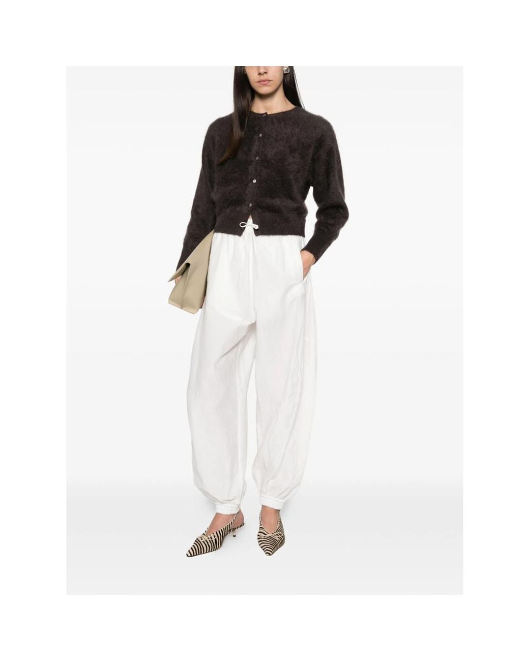 Almala Black Brushed-Knit Cardigan
