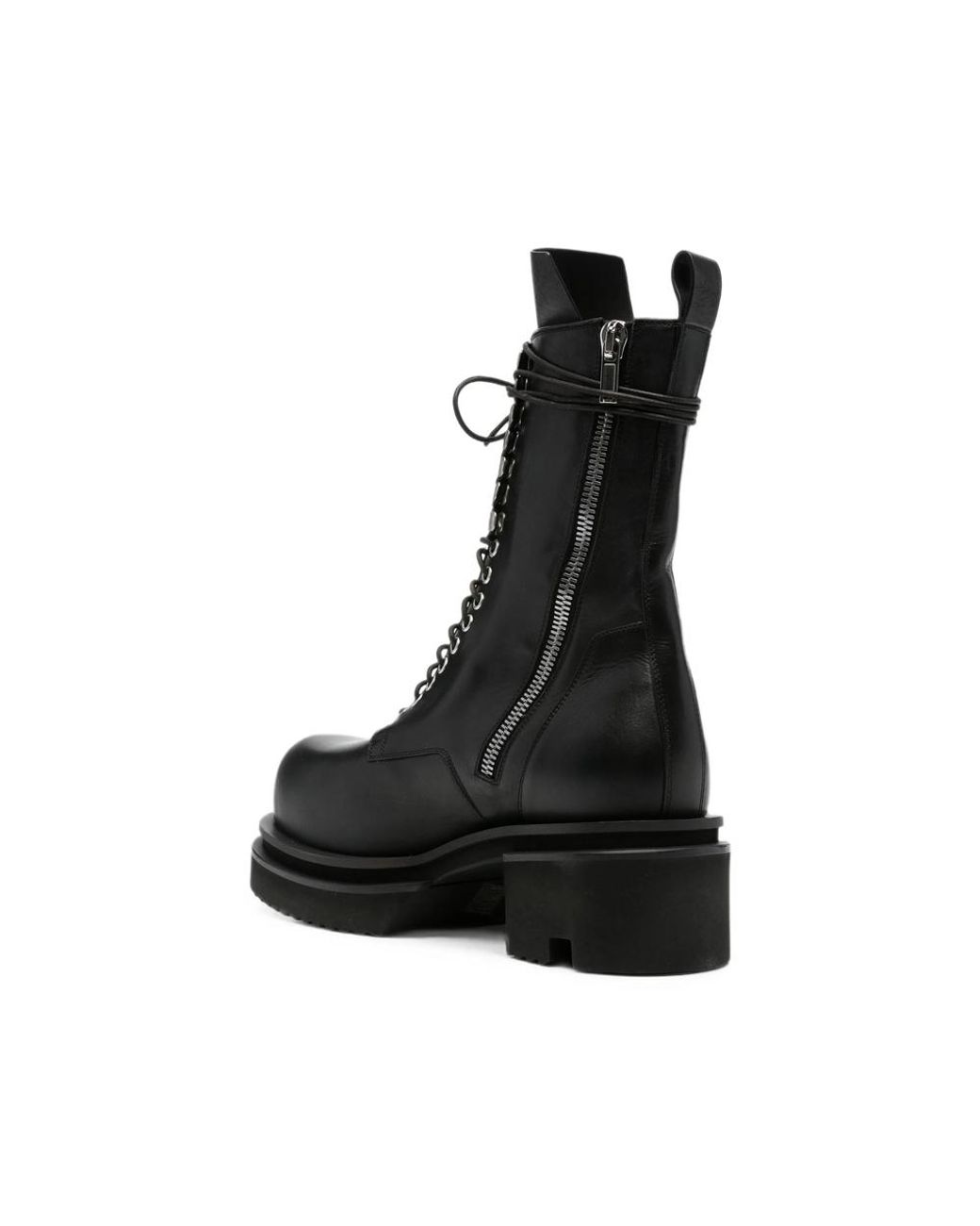 Rick Owens Black Lace-Up Boots for men