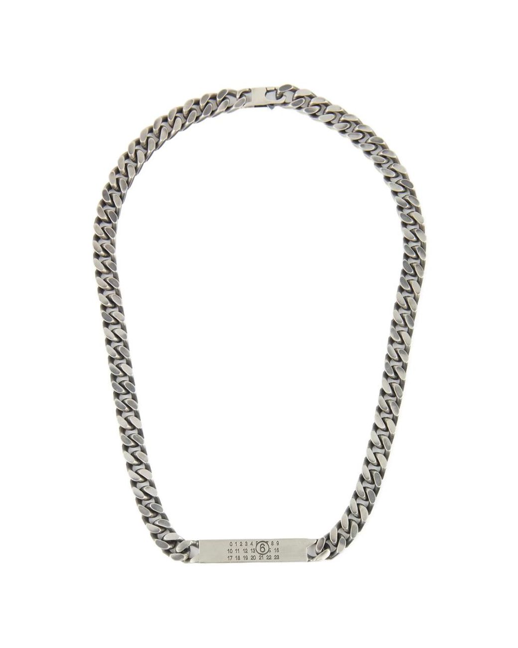 MM6 by Maison Margiela Metallic Classic Chain Necklaces for men