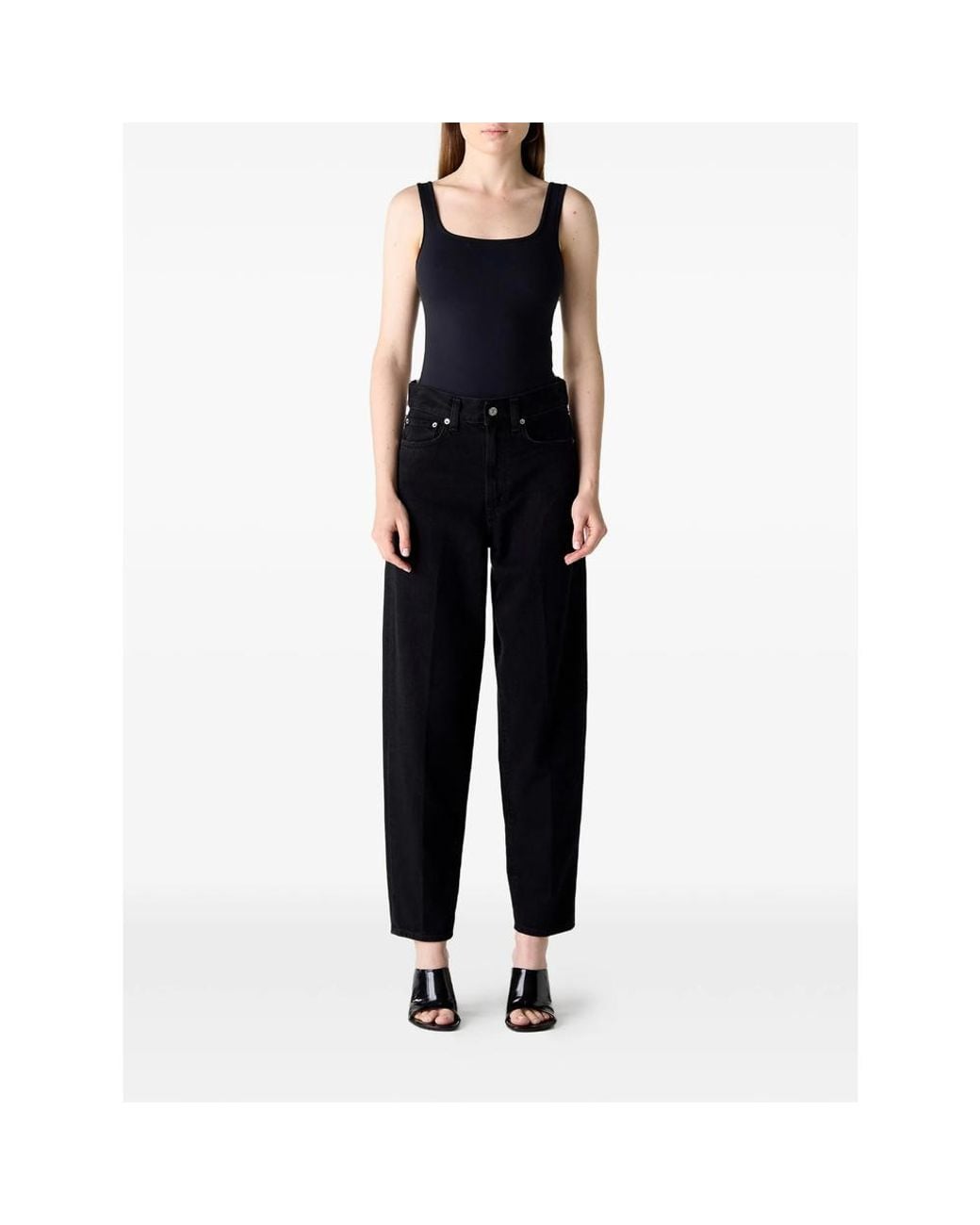 Agolde Black 80's Belt-Loops Jeans