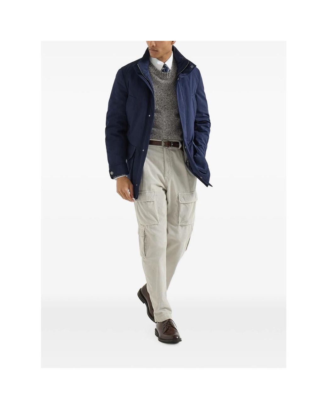 Brunello Cucinelli Gray Sweaters & Knitwear for men