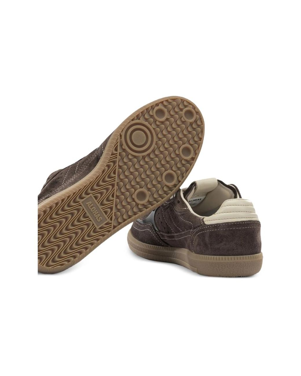 Alohas Brown Tb.490 Suede Panelled Sneakers