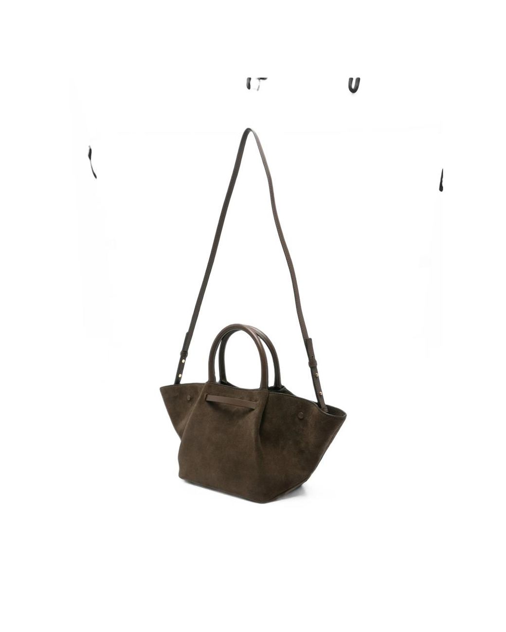 DeMellier London Black Midi New York Suede Tote Bag