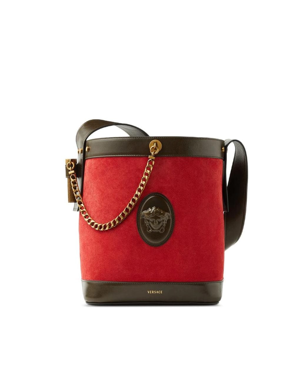 Versace Red Bucket Bags