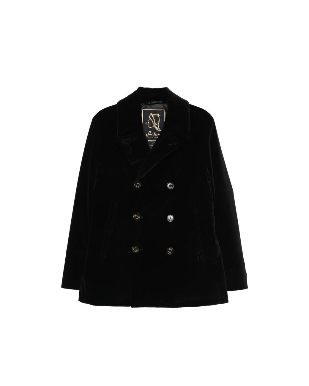 Sealup Black Double-Breasted Coat for men