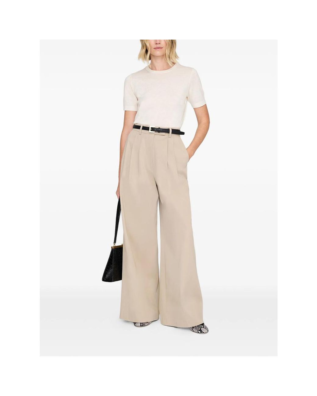 Anine Bing Natural Trousers _ Co Ela