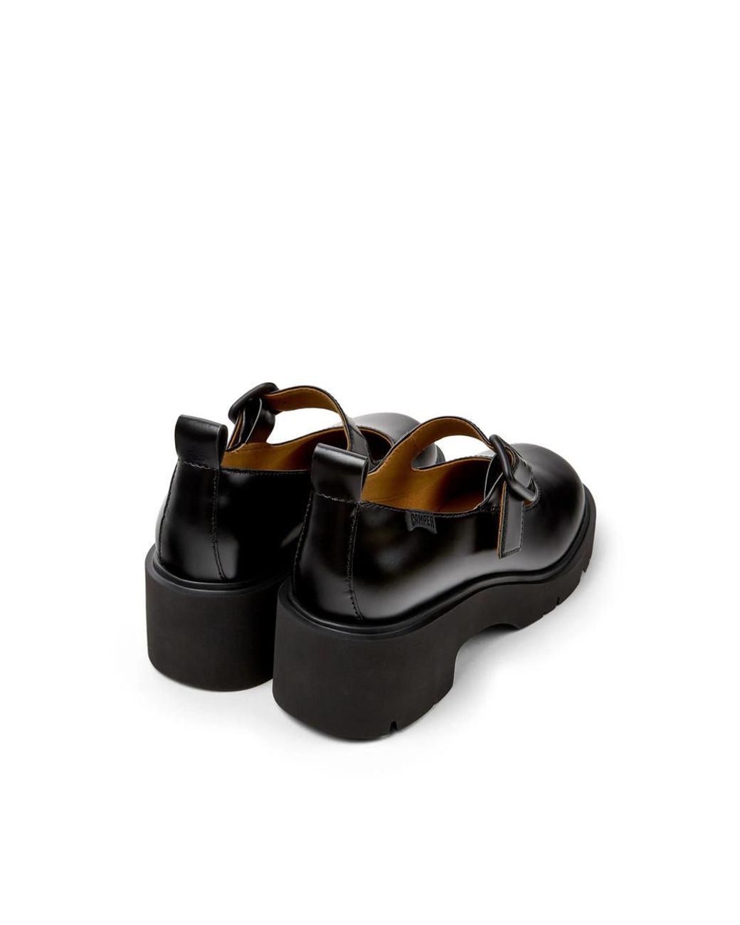 Camper Black Milah 50Mm Leather Loafers