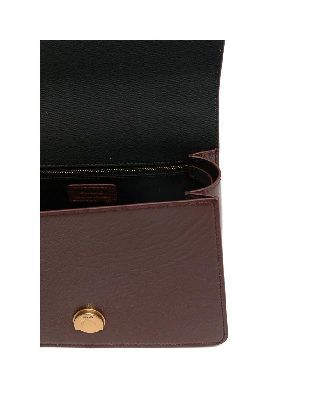 Pinko Brown Love One Logo-Plaque Tote Bag