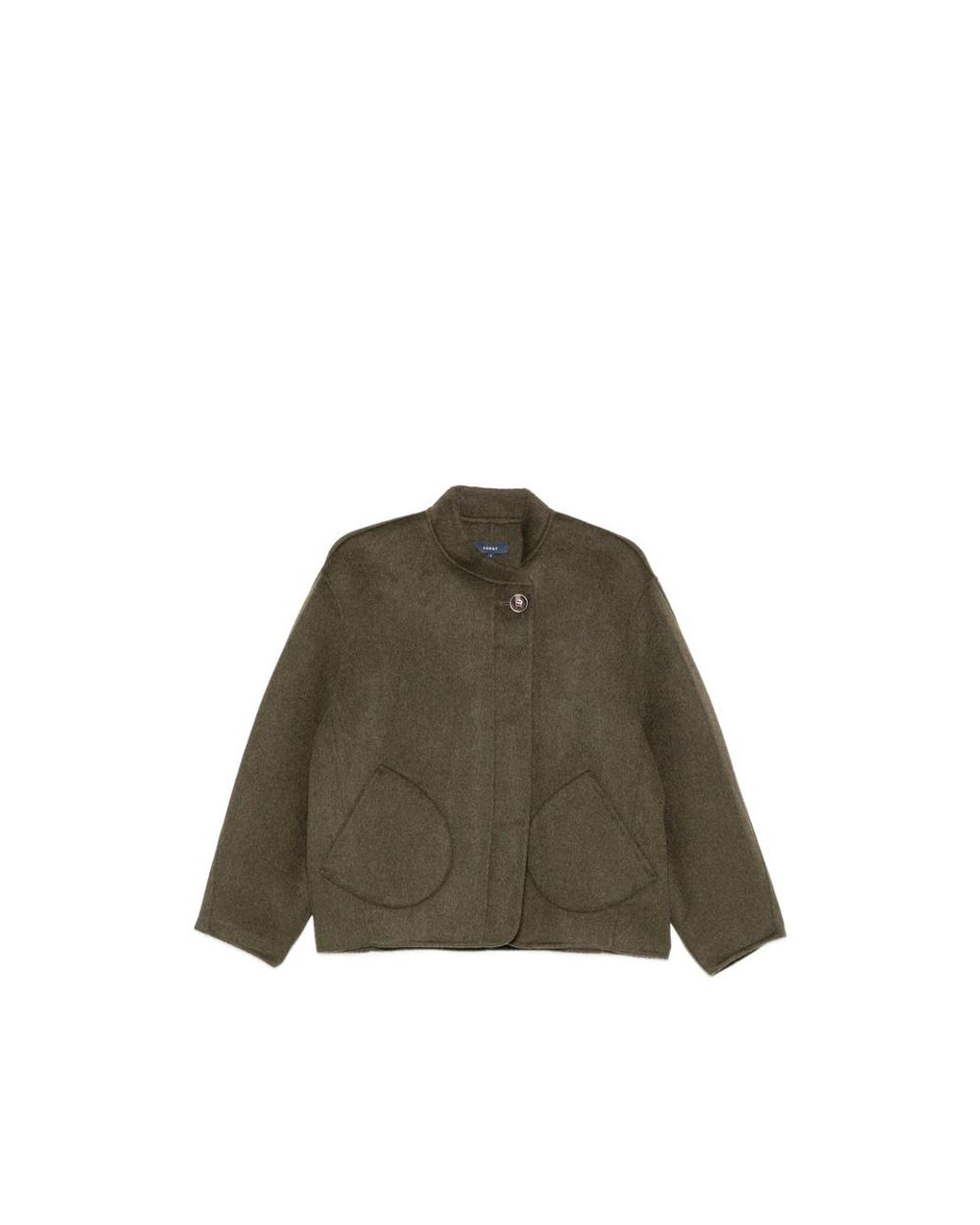 Soeur Green Windsor High-Neck Jacket