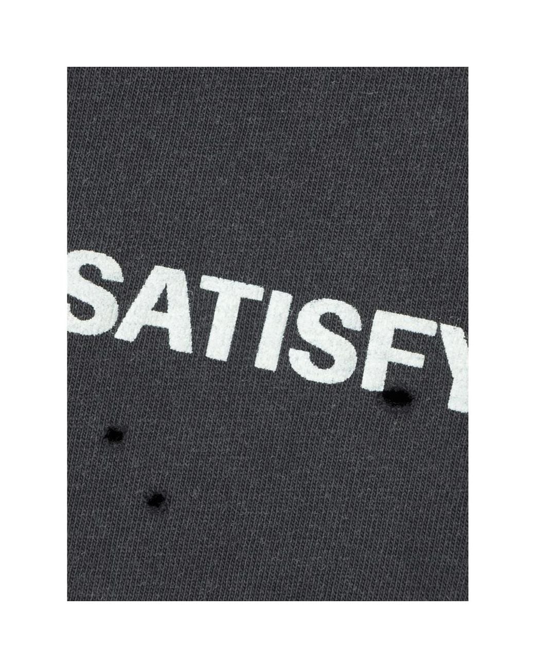 Satisfy Gray Mothtech Distressed Long-Sleeve T-Shirt for men