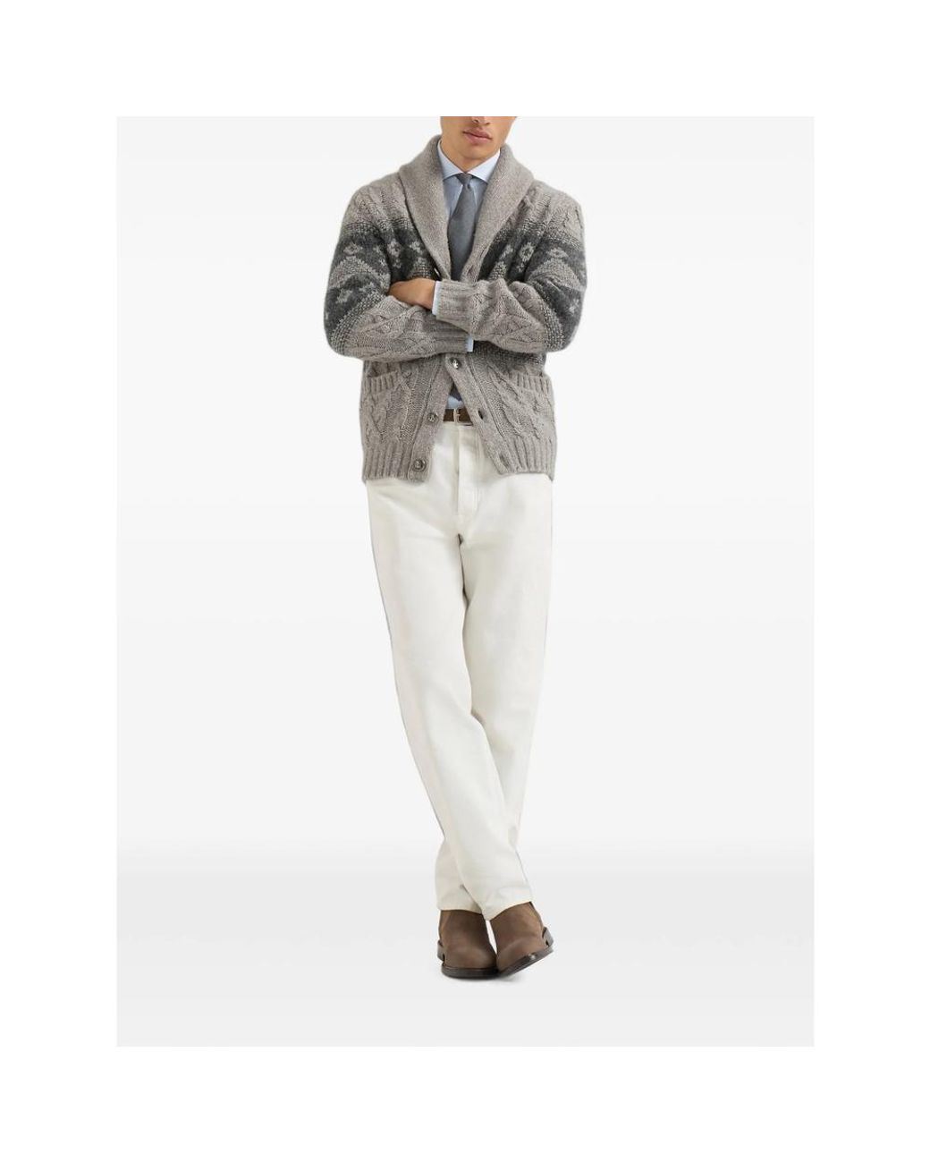 Brunello Cucinelli Gray Sweaters & Knitwear for men