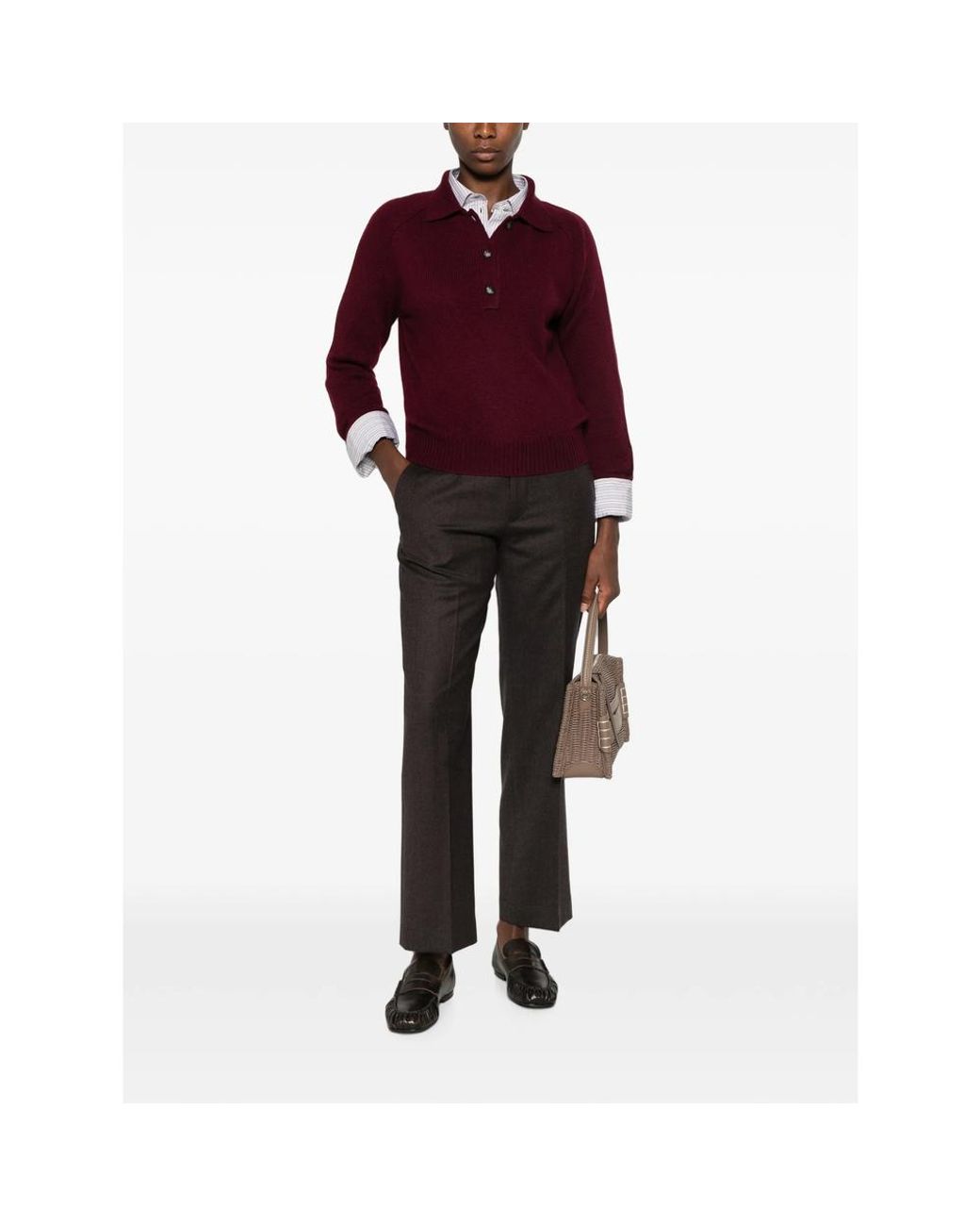 Berwich Gray Pressed-Crease Belt-Loop Trousers