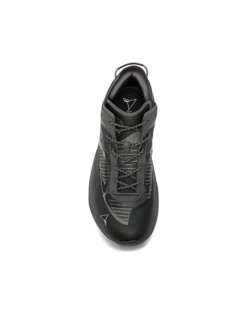 Roa Gray Panelled Lace-Up Sneakers for men