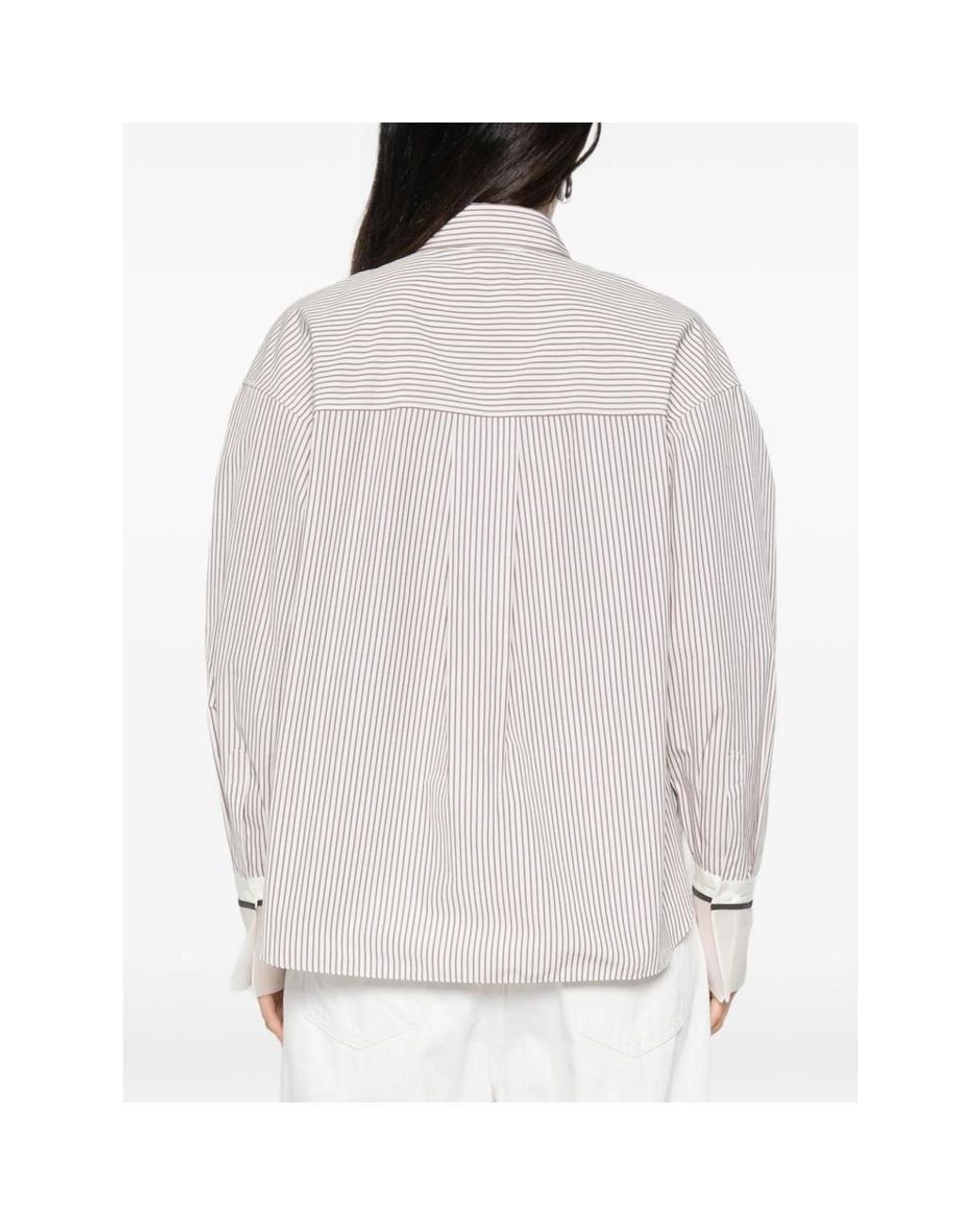 Brunello Cucinelli White Neutrals Tops