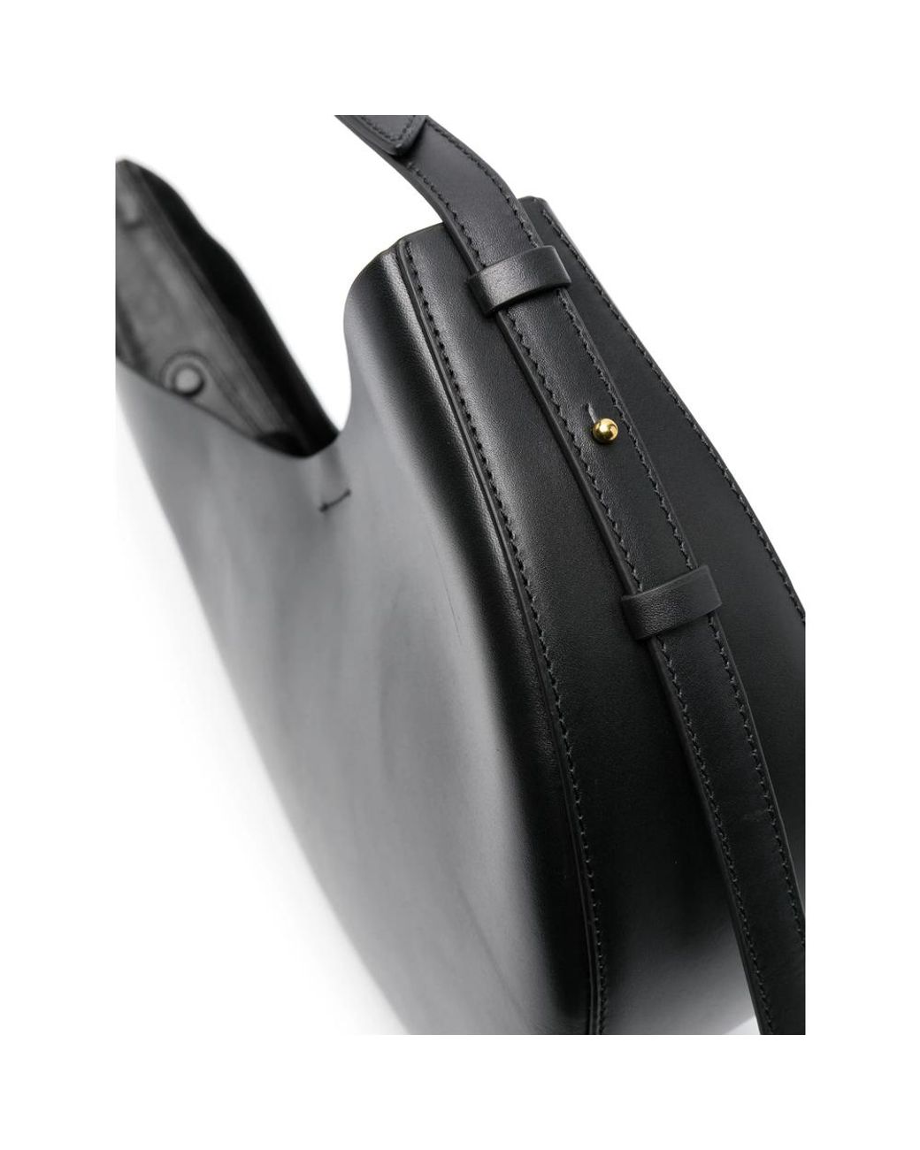 Soeur Black Winona Asymmetrical Leather Shoulder Bag