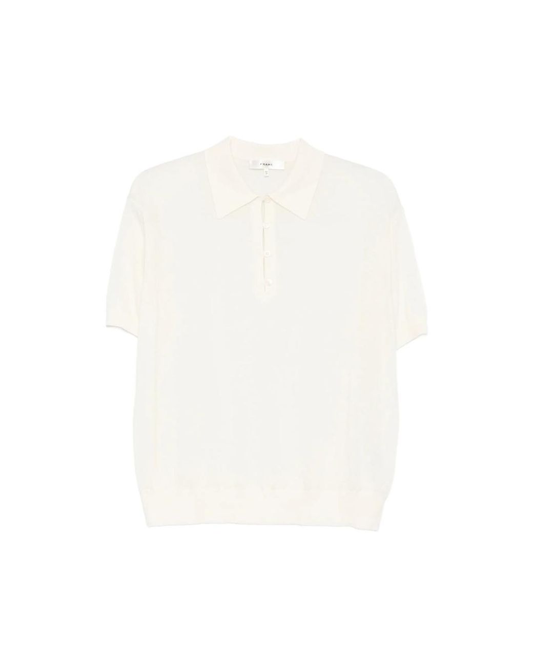 FRAME White Classic-Shaped Polo Shirt