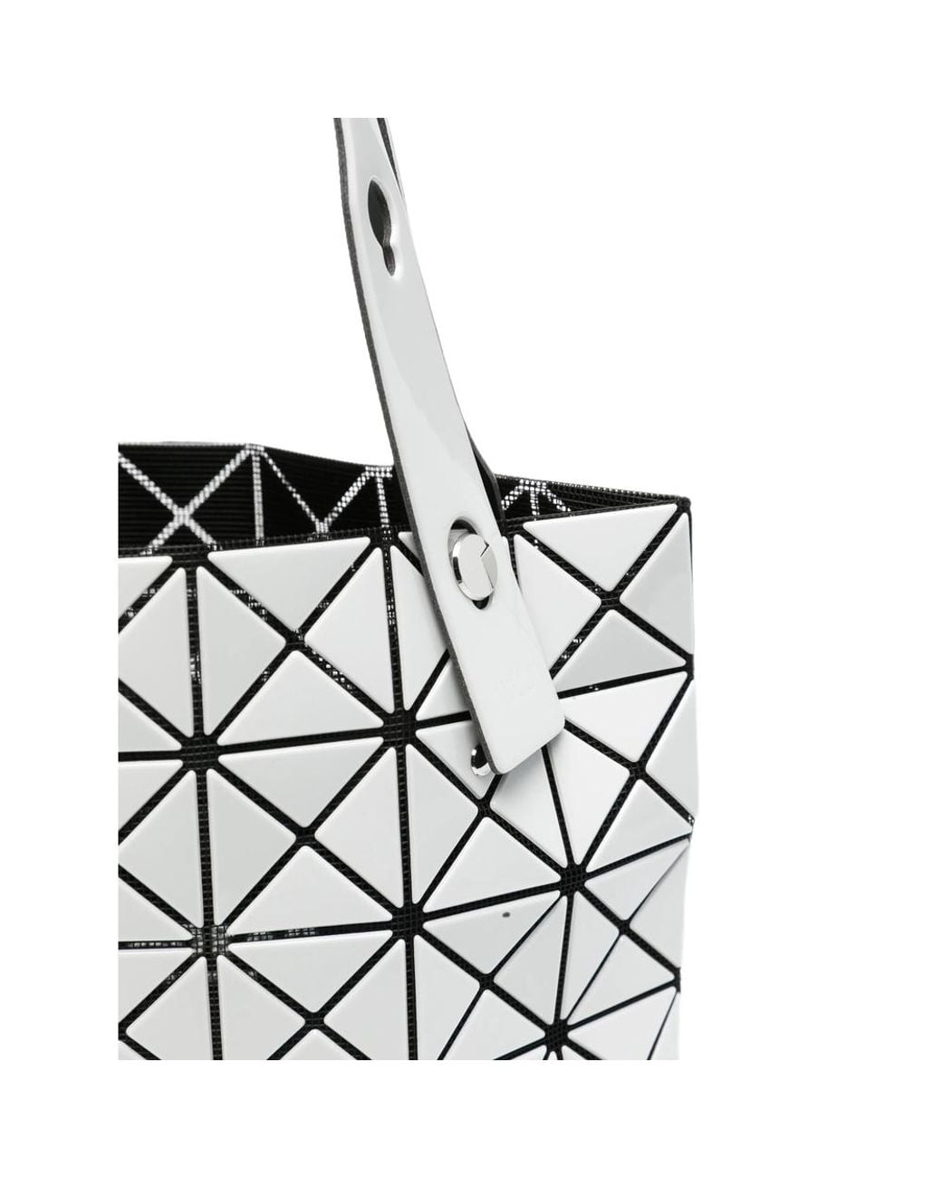 Issey Miyake White Prism Gloss Tote Bag