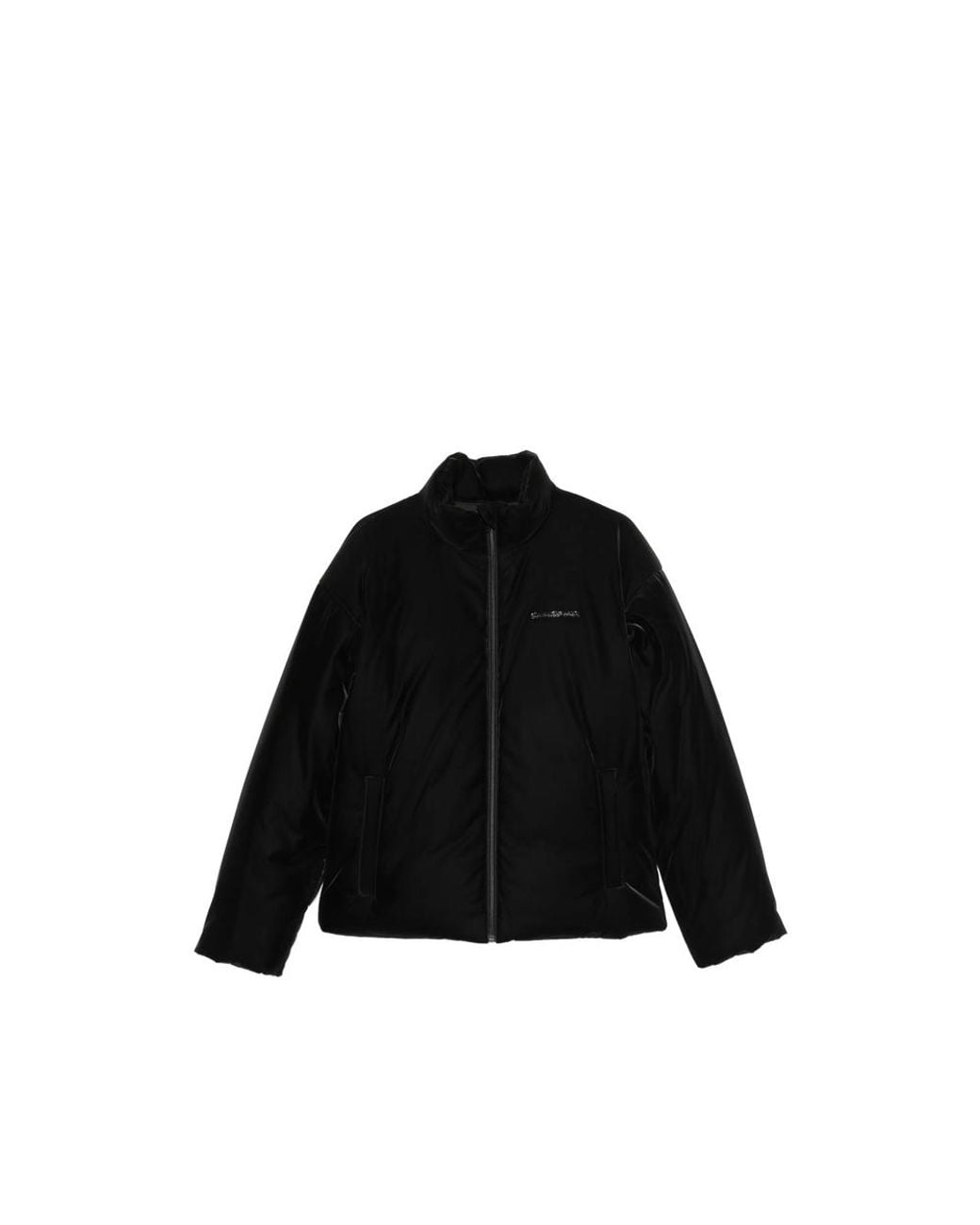 Alexander Wang Black Velvet Puffer Jacket