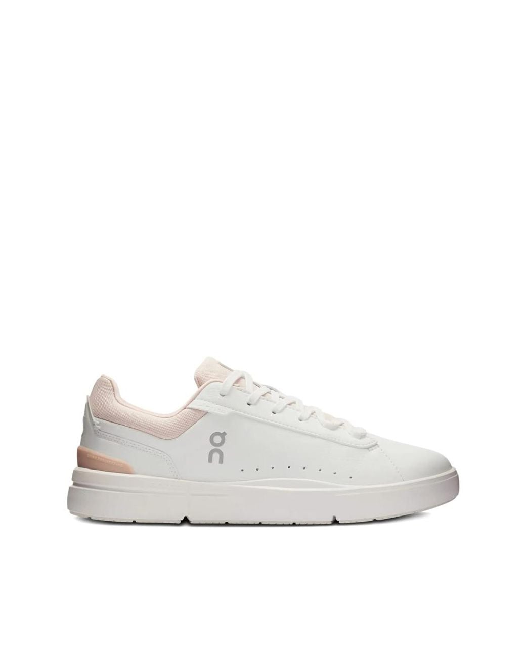 On Shoes White The Roger Advantage Leather Sneakers