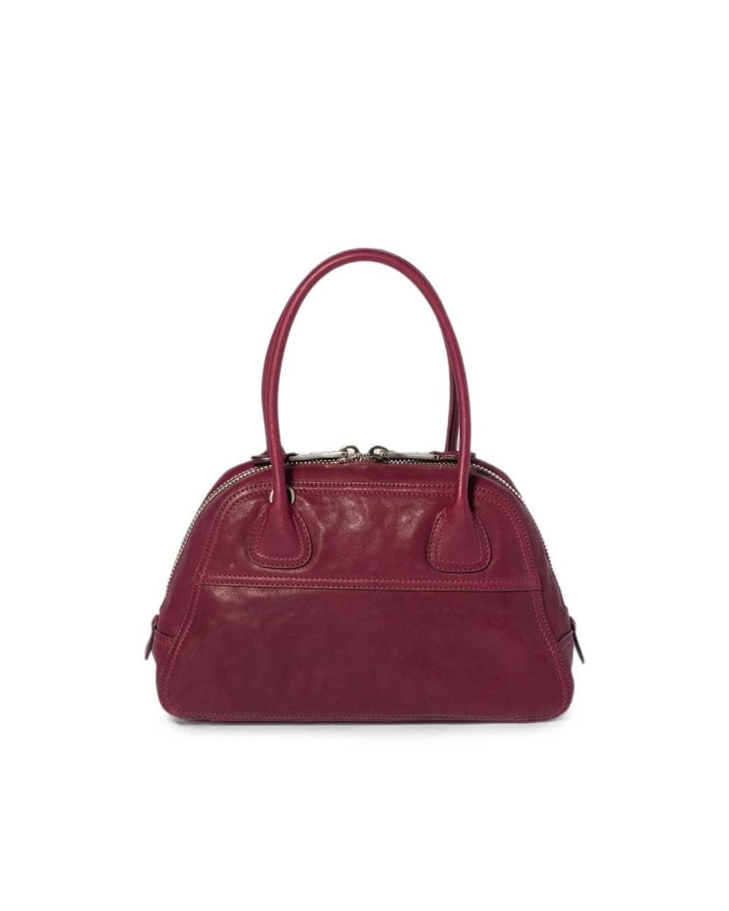 Miu Miu Purple Vivant Nappa Leather Bag
