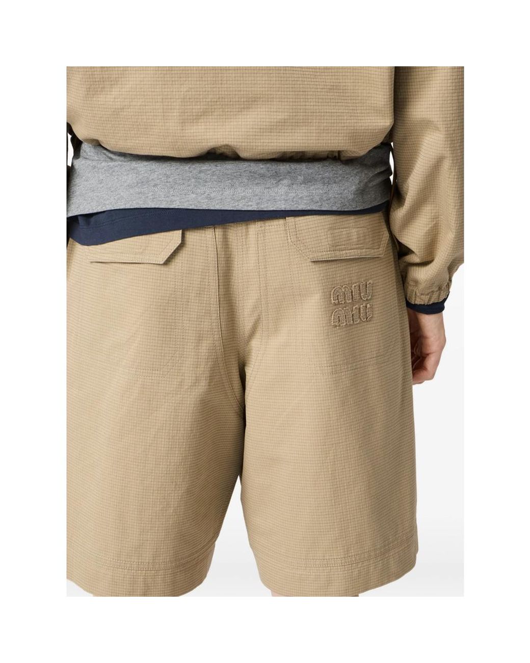 Miu Miu Natural Neutrals Shorts